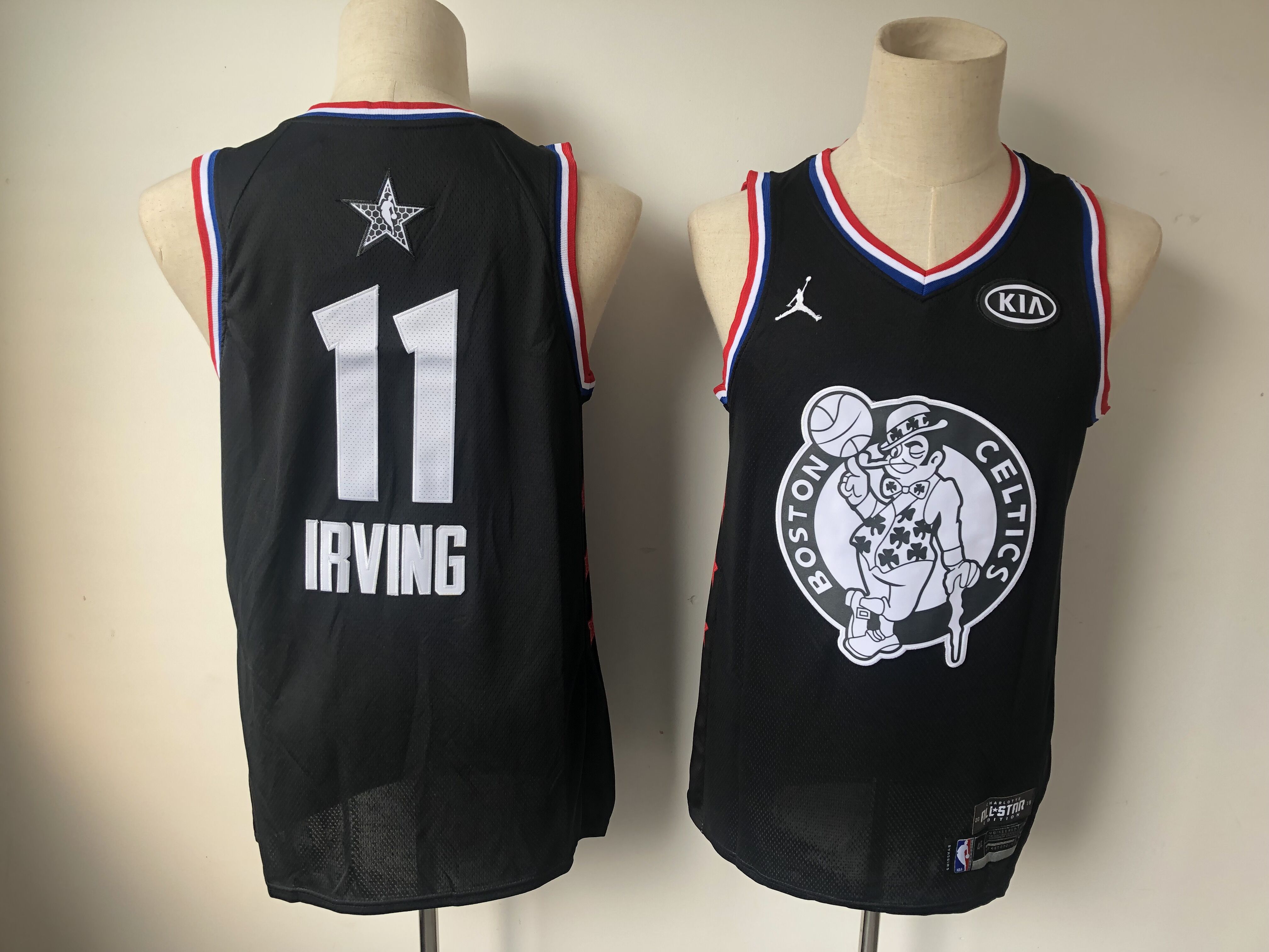 Men Boston Celtics #11 Irving Black 2019 All Star NBA Jerseys->philadelphia 76ers->NBA Jersey